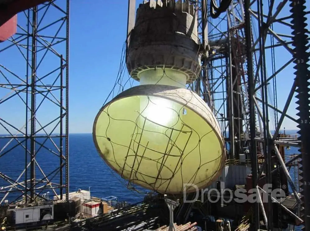 Dropsafe Net Securing Light Fixture at Height