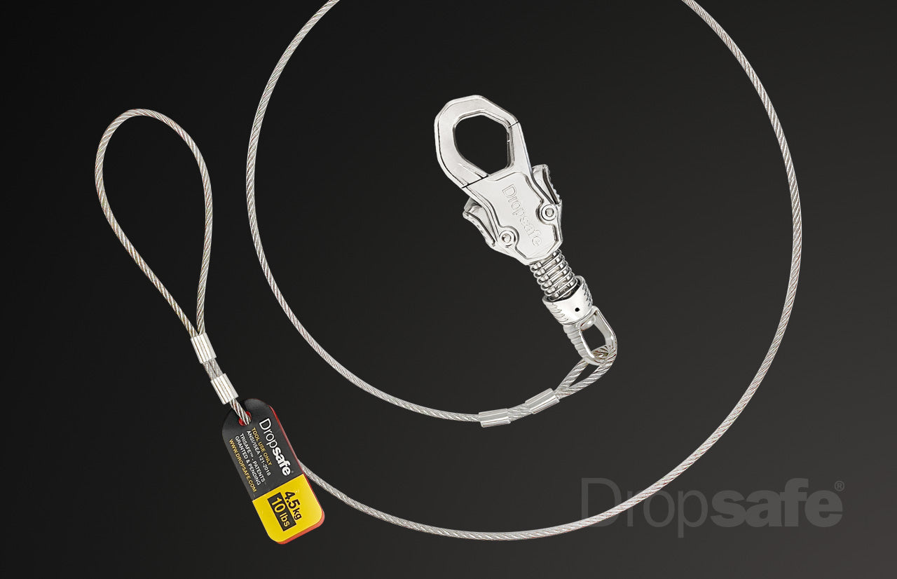 Tether Dropsafe, Trisafe + Loop, talabarte de fio SUS316