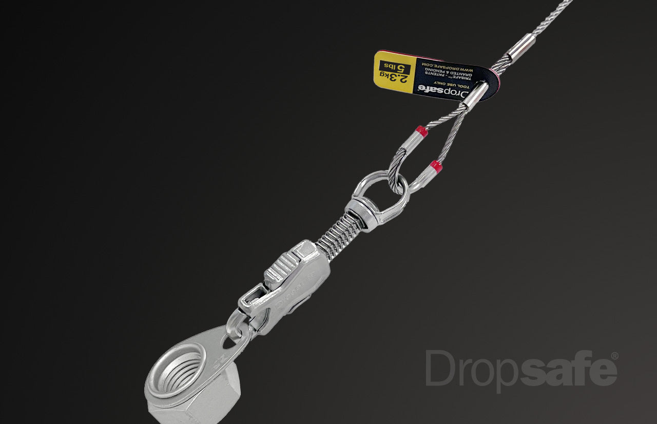 Tether Dropsafe, Trisafe + Loop, talabarte de fio SUS316