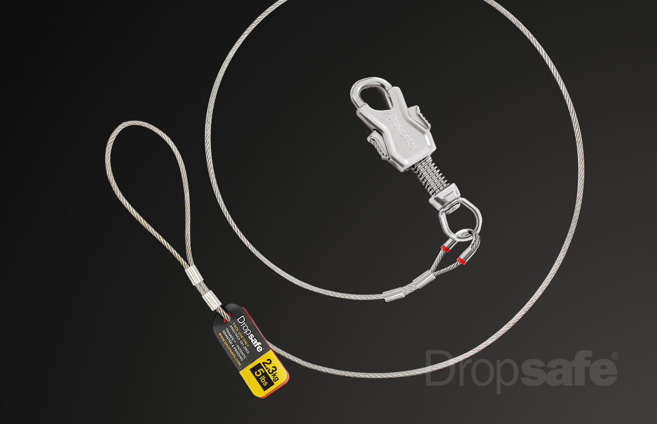 Tether Dropsafe, Trisafe + Loop, talabarte de fio SUS316