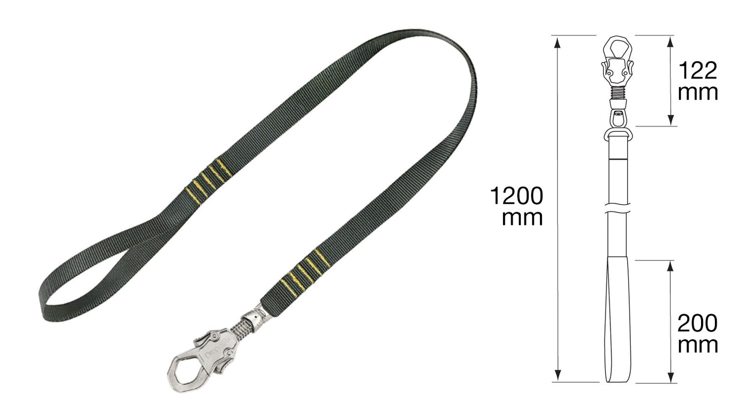 Tether, Trisafe + Webbing Loop, Webbing Lanyard