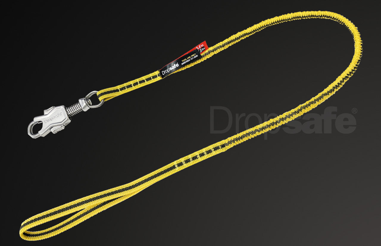 Trisafe Carabiner secured onto a silevr ratchet wrench.