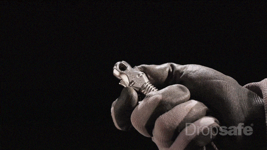 Silver Trisafe double sling with cable, 600mm, 80kg SWL