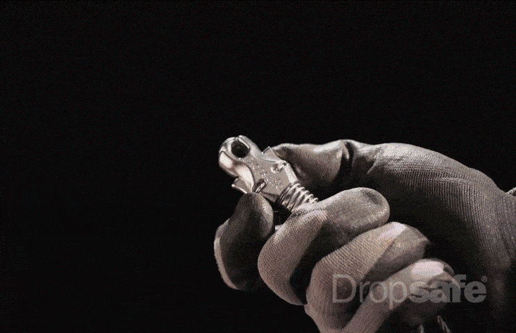 Trisafe carabiner net for CCTV, SWL 25kg