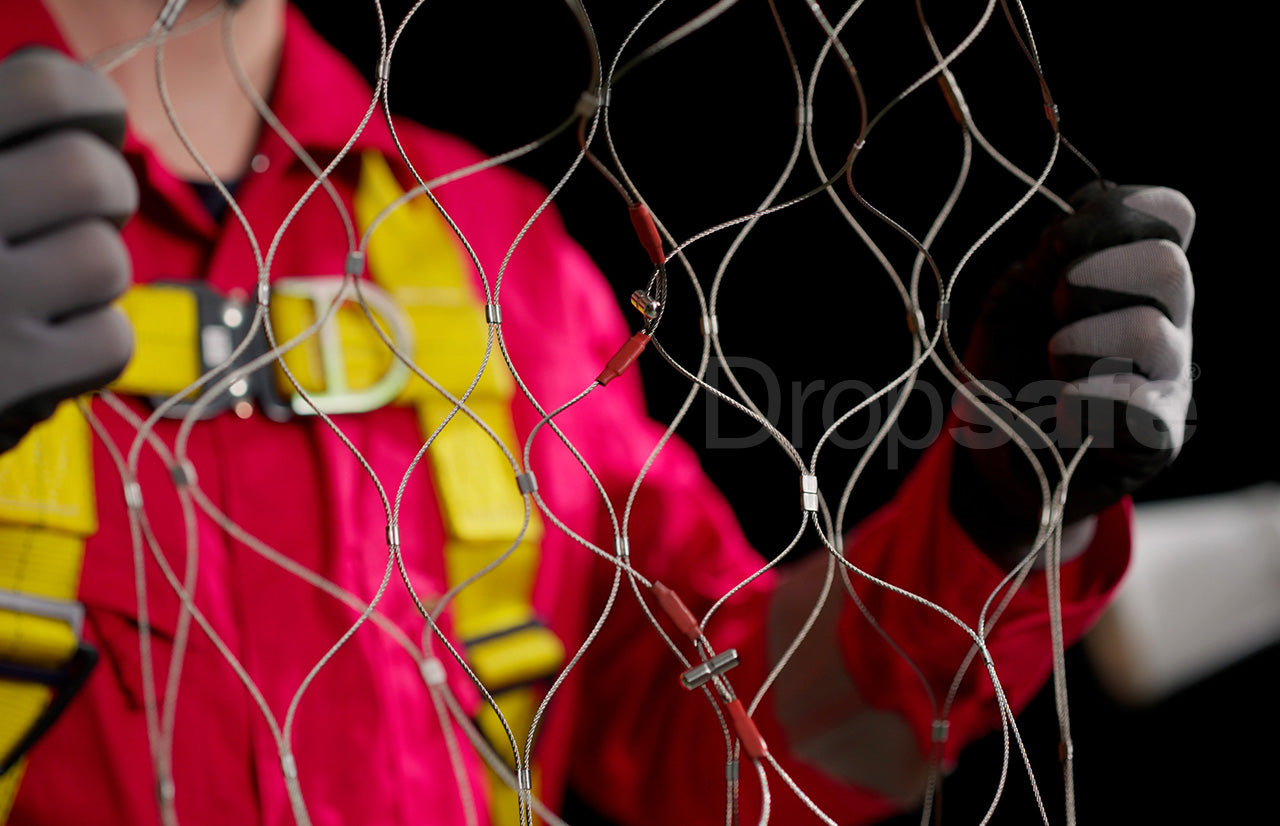 Stainless steel net with Trisafe carabiner, SWL 20kg