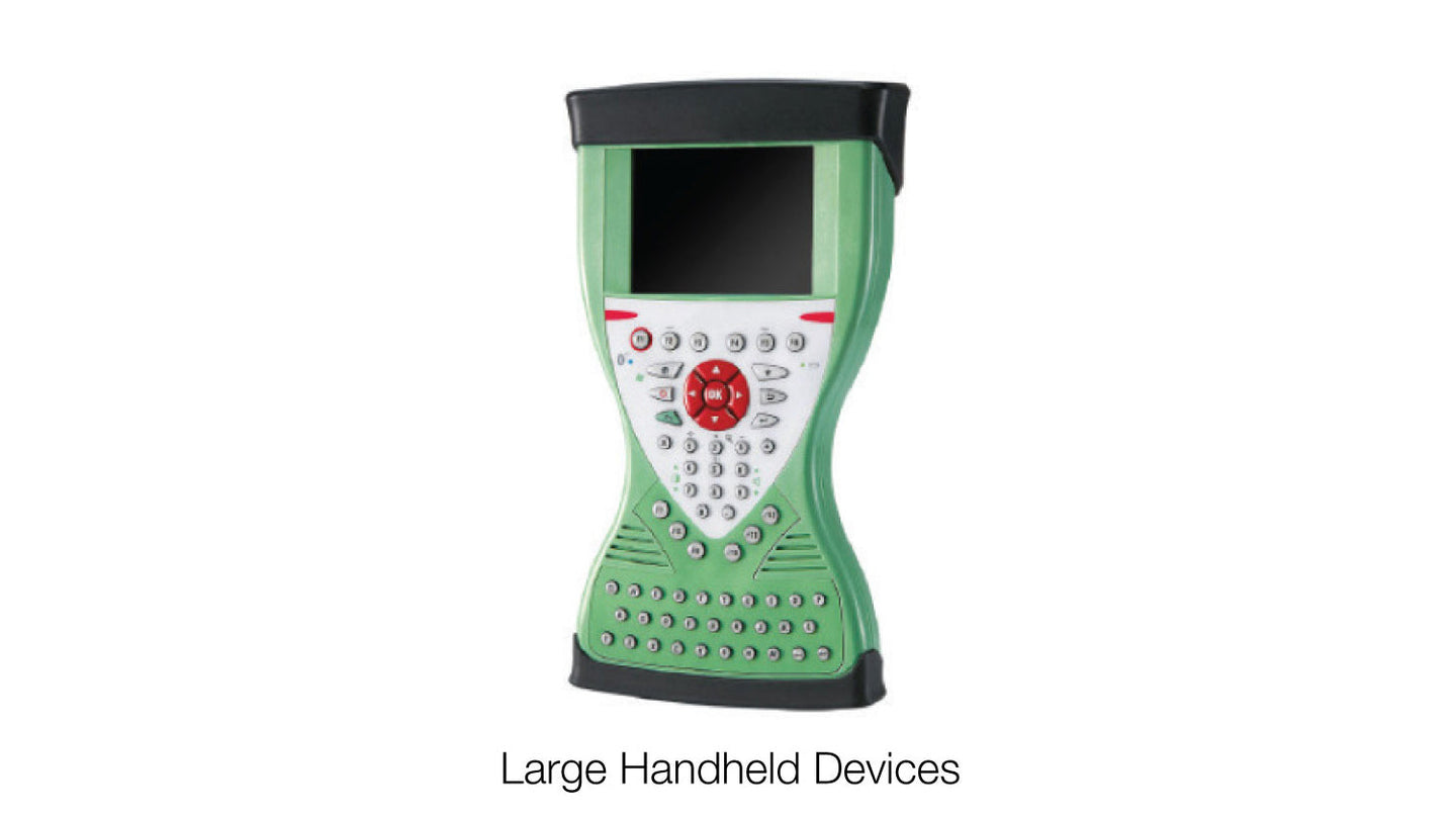 Green handheld device in 750g SWL pouch for large objects